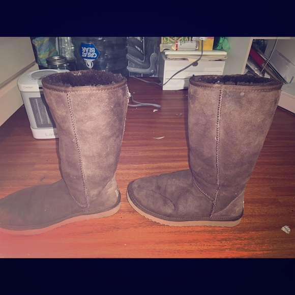 UGG Shoes - Tall dark brown Ugg boots